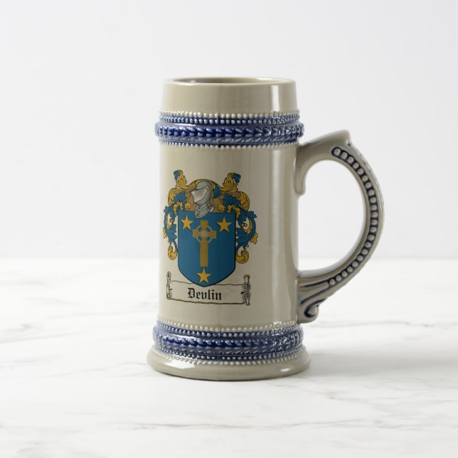 Caneca De Cerveja Crista da família de Devlin (Direita)