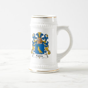 Caneca De Cerveja Crista da família de Faivre