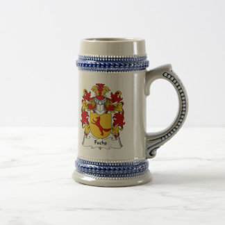 Caneca De Cerveja Crista da família de Fuchs