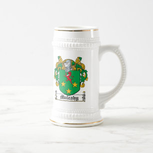 Caneca De Cerveja Crista da família de Mulcahy