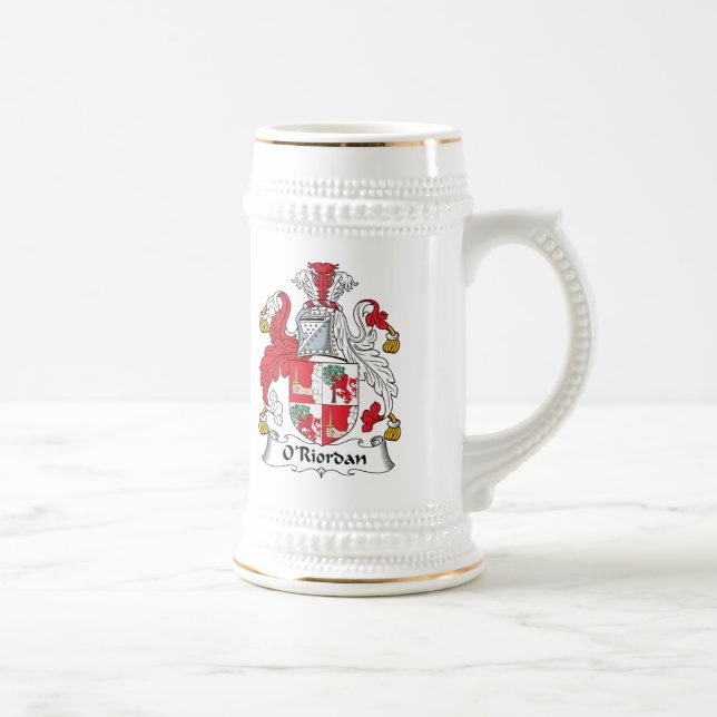 Caneca De Cerveja Crista da família de O'Riordan (Direita)