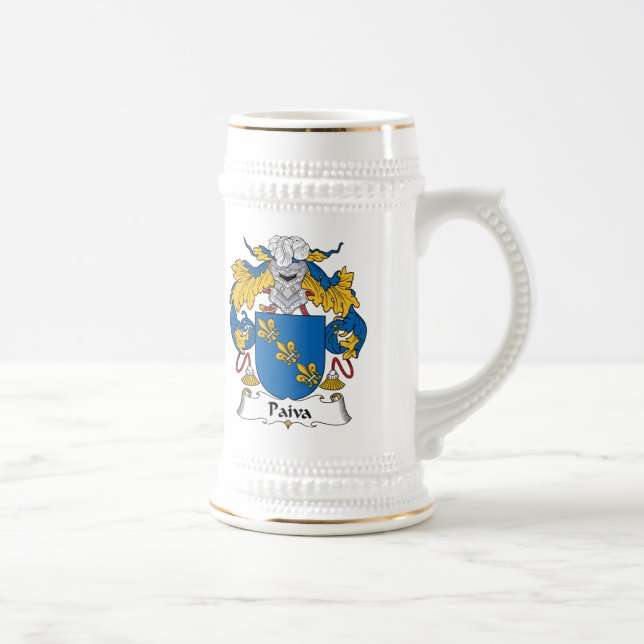 Caneca De Cerveja Crista da família de Paiva (Direita)