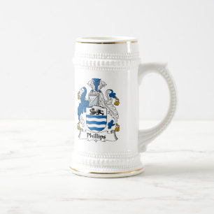 Caneca De Cerveja Crista da família de Phillips