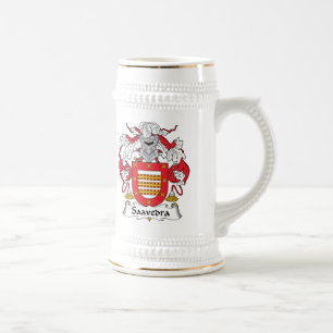 Caneca De Cerveja Crista da família de Saavedra