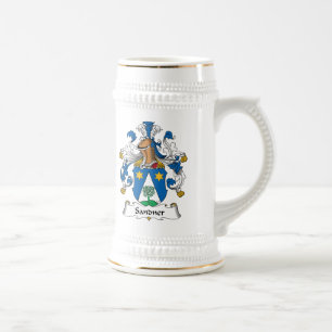 Caneca De Cerveja Crista da família de Sandner