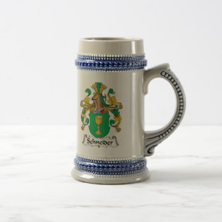 Caneca De Cerveja Crista da família de Schneider