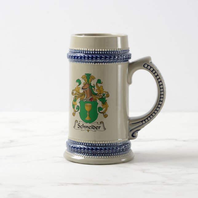 Caneca De Cerveja Crista da família de Schneider (Direita)