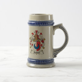 Caneca De Cerveja Crista da família de Seidel