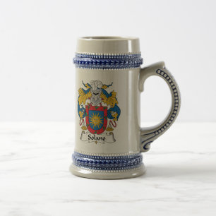 Caneca De Cerveja Crista da família de Solano