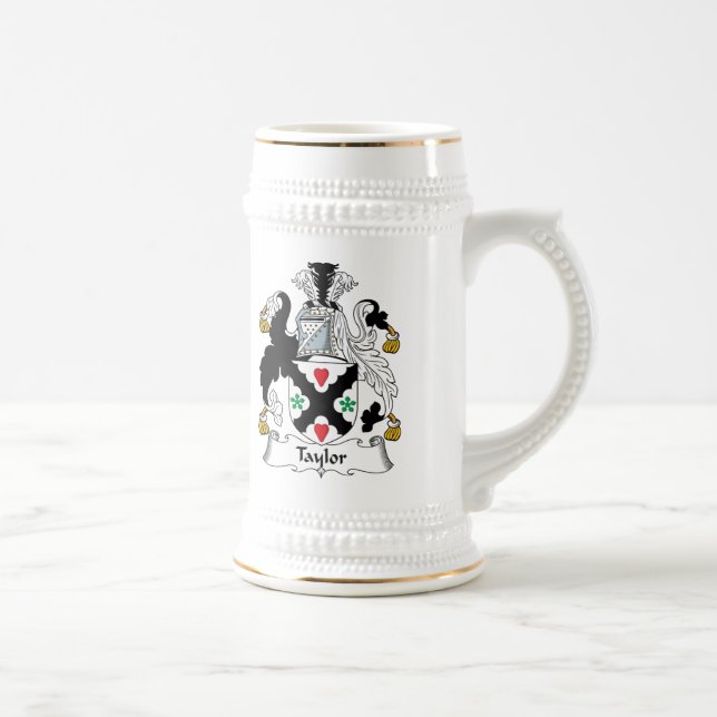 Caneca De Cerveja Crista da família de Taylor (Direita)