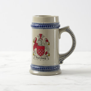 Caneca De Cerveja Crista da família de Thornburg