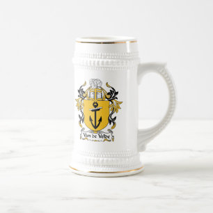 Caneca De Cerveja Crista da família de Van de Velde