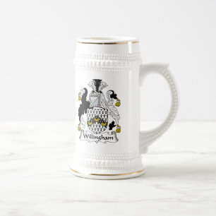 Caneca De Cerveja Crista da família de Willingham
