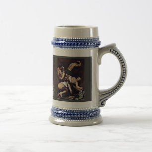 Caneca De Cerveja Crucificação de St Peter por Michelangelo Merisi