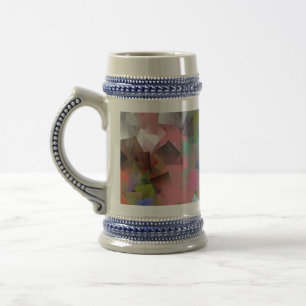 Caneca De Cerveja Cubos Abstarct