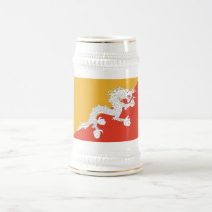 Caneca de Cerveja da Bandeira Patriótica do Butão