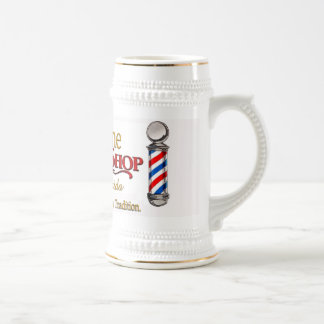 Caneca de cerveja da barbearia