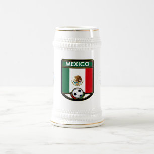 Caneca de cerveja da bebida do futebol de México