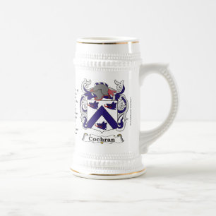 Caneca de cerveja da brasão da família de Cochra