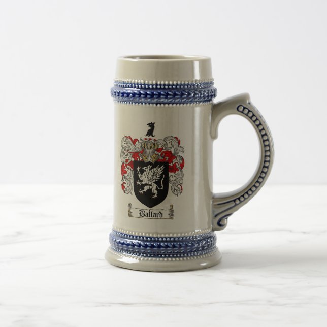 Caneca de cerveja da brasão de Ballard/crista (Direita)