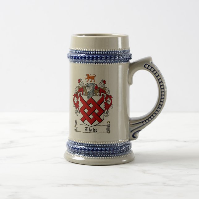 Caneca de cerveja da brasão de Blake/crista (Direita)