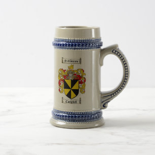 Caneca de cerveja da brasão de Campbell/família 