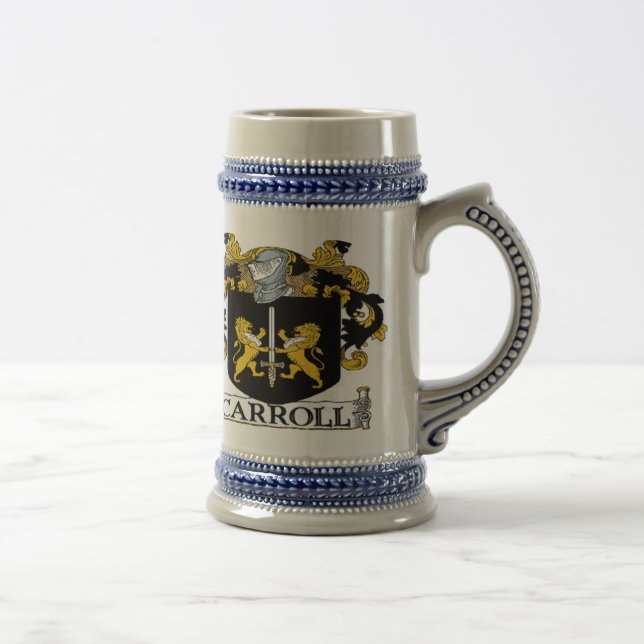 Caneca de cerveja da brasão de Carroll (Direita)