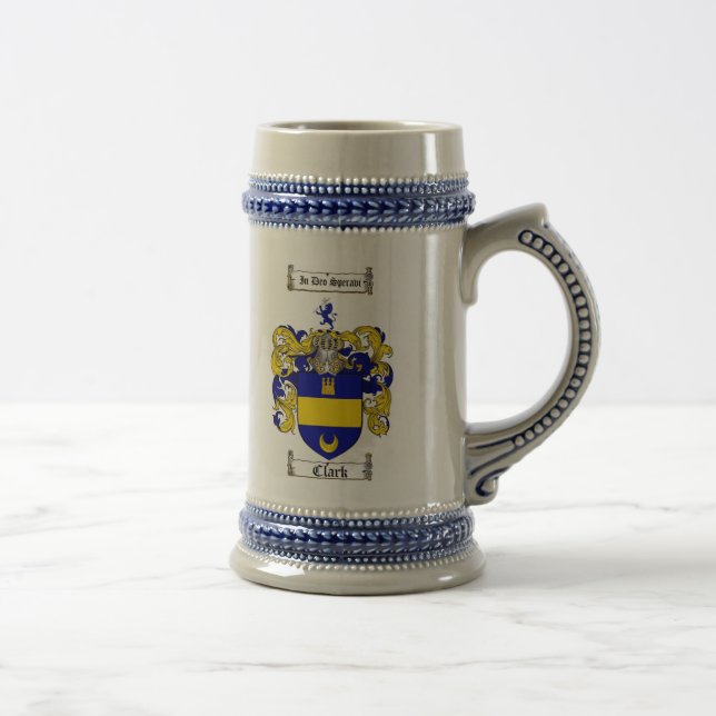 Caneca de cerveja da brasão de Clark/crista (Direita)