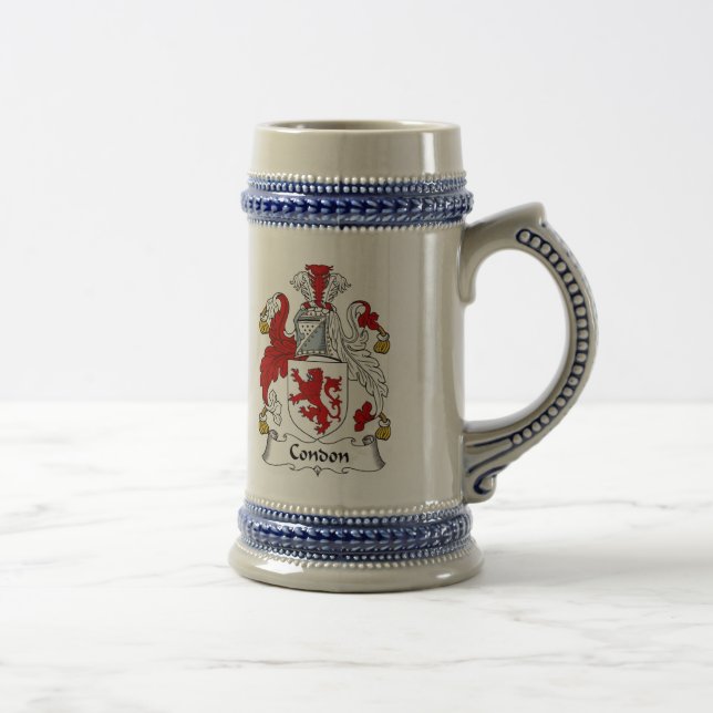 Caneca de cerveja da brasão de Condon - crista da (Direita)