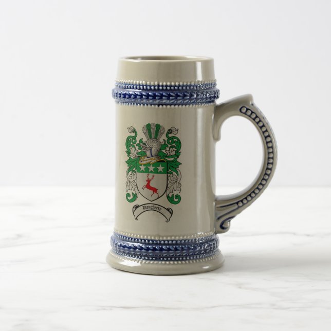 Caneca de cerveja da brasão de Daugherty/crista de (Direita)