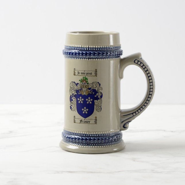 Caneca de cerveja da brasão de Fraser/crista (Direita)
