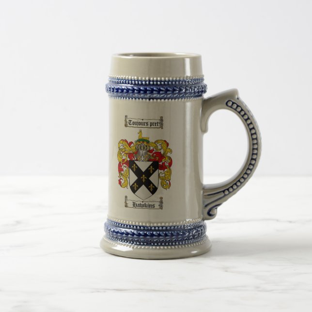 Caneca de cerveja da brasão de Hawkins/caneca de (Direita)