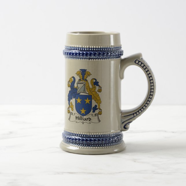 Caneca de cerveja da brasão de Hilliard - crista (Direita)
