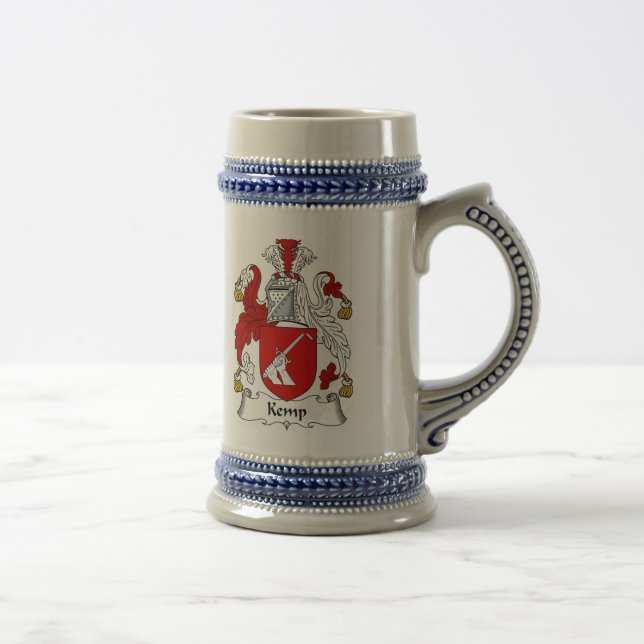 Caneca de cerveja da brasão de Kemp - crista da (Direita)