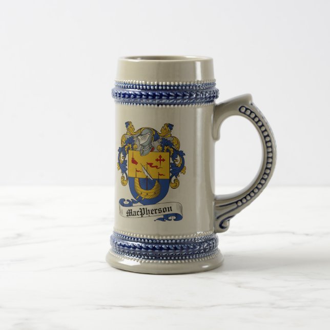 Caneca de cerveja da brasão de MacPherson - crista (Direita)