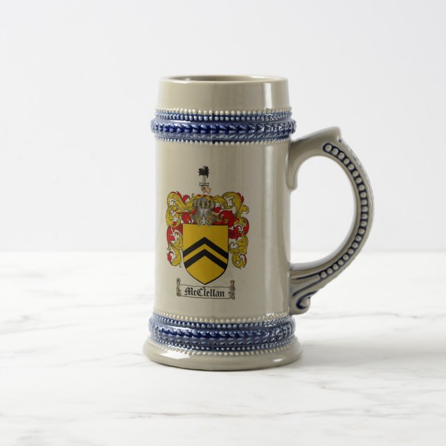 Caneca de cerveja da brasão de McClellan/caneca de (Direita)