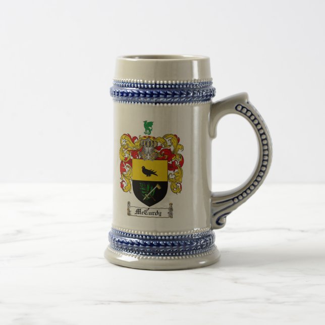 Caneca de cerveja da brasão de McCurdy (Direita)