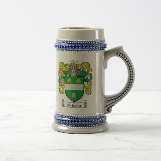 Caneca de cerveja da brasão de McKenna (Direita)