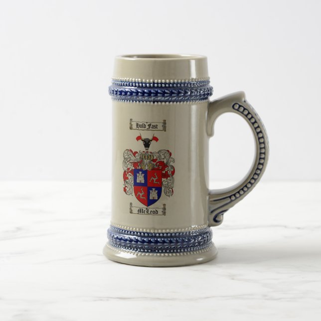 Caneca de cerveja da brasão de McLeod (Direita)