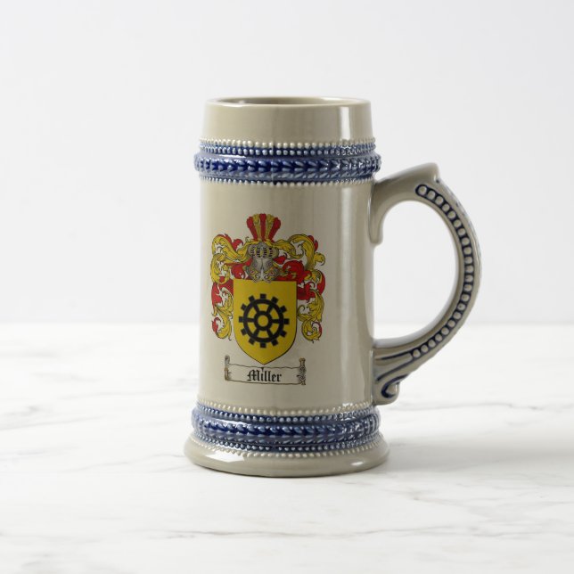 Caneca de cerveja da brasão de Miller (alemão) (Direita)