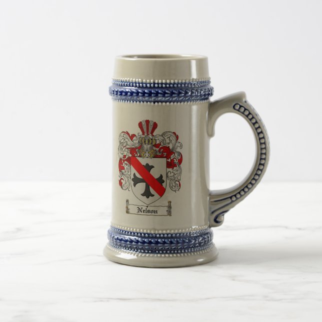 Caneca de cerveja da brasão de Nelson (Direita)
