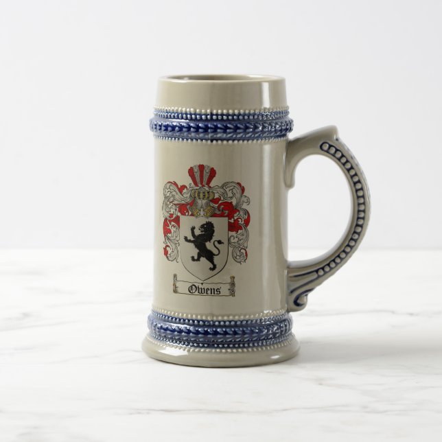 Caneca de cerveja da brasão de Owens (Direita)