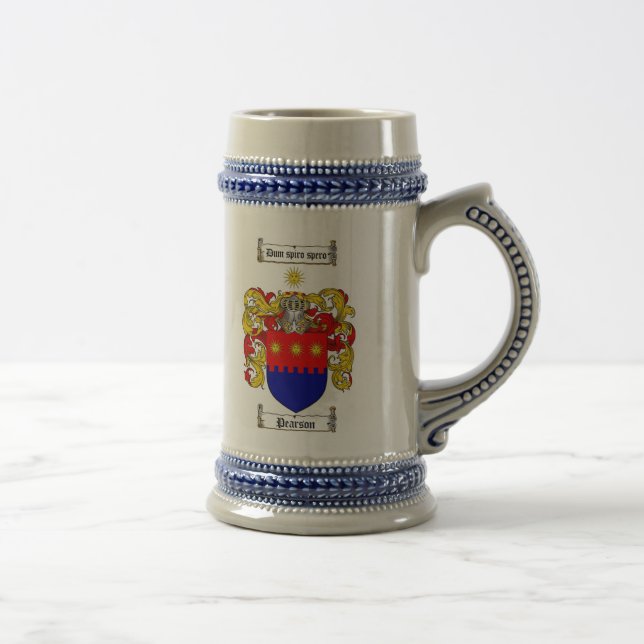 Caneca de cerveja da brasão de Pearson (Direita)