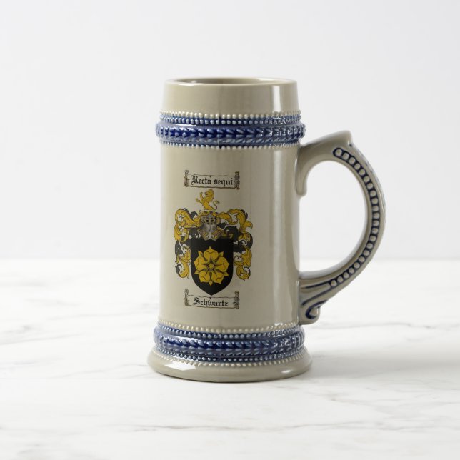 Caneca de cerveja da brasão de Schwartz (Direita)