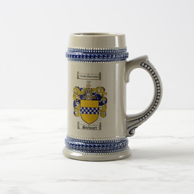 Caneca de cerveja da brasão de Stewart (Direita)