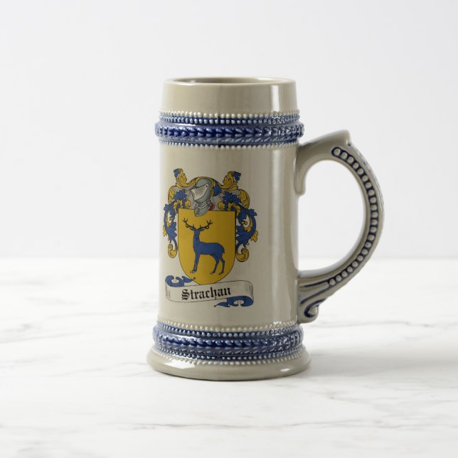 Caneca de cerveja da brasão de Strachan - crista (Direita)