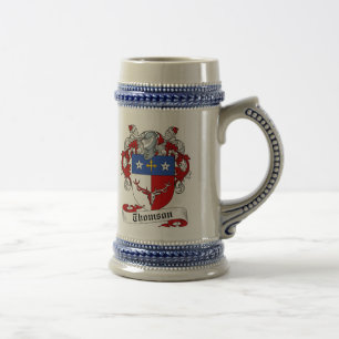 Caneca de cerveja da brasão de Thomson - crista d