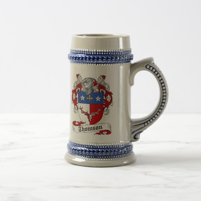 Caneca de cerveja da brasão de Thomson - crista da (Direita)