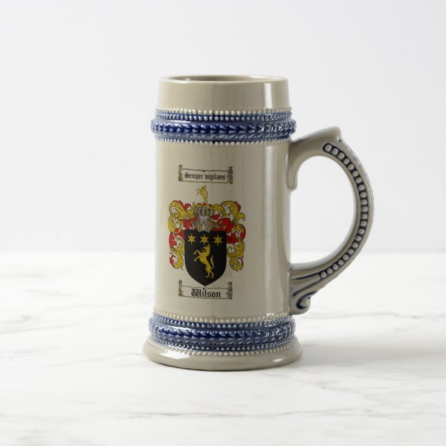 Caneca de cerveja da brasão de Wilson (Direita)