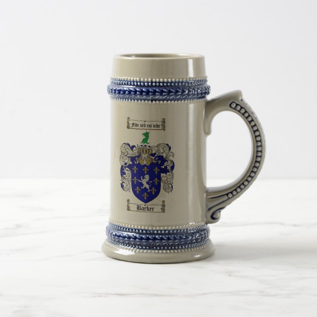 Caneca de cerveja da brasão do ladrador/crista (Direita)